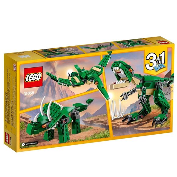 NEW LEGO Creator 3-in-1 Lego Dinosaurs 31058 T Rex, Triceratops, Pterodactyl T-R - Picture 7 of 11